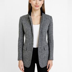 Sportmax Max Mara gray wool blend blazer